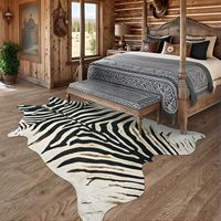 Impression 3D de peau de vache, tapis de taille et de couleur personnalisés, tapis pour la décoration intérieure