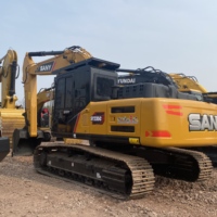 Excavadora de cadenas SANY SY235C usada de 23 toneladas con motor Isuzu original, excavadora hidráulica para construcción