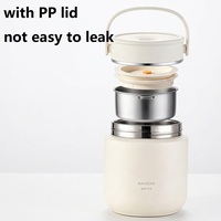 Maxcook 1200ml 316 Edelstahl Isolierter Speisewärmer Behälter Suppen-Thermosflasche Schul-Lunchbox für Warme Mahlzeiten