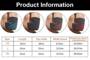 Nylon Knit Anti-Slip Fitness Gym Cotovelo Brace Mangas para Halterofilismo Ciclismo Correndo-para Primavera Exercício - Product Image 5