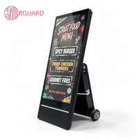 Affichage numérique LCD portable, étanche IP65, pour extérieur, pliable et rechargeable, avec affichage d'animations publicitaires mobiles