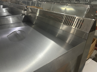 Mesin Pemanggang Gas Stainless Steel untuk Meja Dapur, Pemanggang Hamburger untuk Restoran