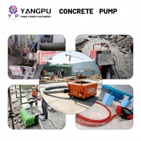Pompe à béton mobile portable pour colonnes de structure secondaire, pompe à mortier fin pour utilisation sur les chantiers de construction