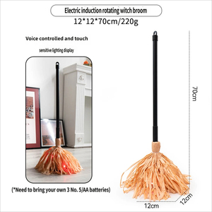 Nouvelle brosse magique électrique de sorcière pour Halloween (lumineuse et mobile) - Style intérieur/extérieur - Product Image 3
