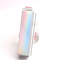 Boîte de papier tube de brillant à lèvres de luxe logo personnalisé rose noir pliant fournisseur de boîte d'emballage de rouge à lèvres