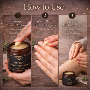 Baume au suif de bœuf biologique nourri à l'herbe OEM avec miel brut, hydratant non parfumé pour l'eczéma et les peaux sensibles, crème <span class=keywords><strong>naturelle</strong></span> pour le visage - Product Image 2