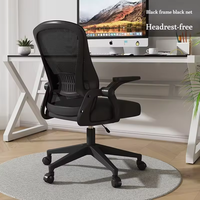 Chaise de bureau exécutive ergonomique moderne en tissu, hauteur réglable, structure en fer, base en plastique - Confortable pour la maison et le salon