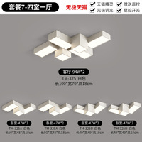 Plafonnier de chambre créatif géométrique, design cube moderne et élégant en fer et acrylique, éclairage LED personnalisé pour la maison