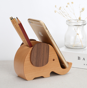 Hoye crafts Elephant kids wood toys portacellulare portapenne in legno carino per la decorazione dell'ufficio - Product Image 5