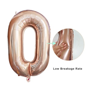 Globo Gigante de 40 Pulgadas con Número, para Decoración de Fiestas de Cumpleaños y Aniversarios, Inflable con Aire o Helio, de Papel de Aluminio Mylar - Product Image 3