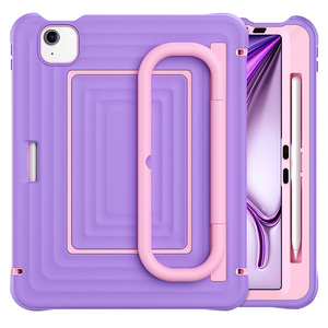 Coque de protection robuste en silicone avec sangle de transport pour iPad Pro 11 2018~2022, étui pour enfants avec bandoulière rotative à 360° intégrée - Product Image 1