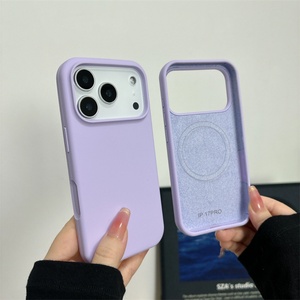 เคสซิลิโคนเหลวอย่างเป็นทางการ เคสแม่เหล็กสำหรับ iPhone 17 Air 17 16 15 14 13 12 11 Pro Max Plus 17 Pro Max ฝาหลังแม่เหล็กแบบนิ่ม - Product Image 5