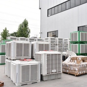 Refroidisseur d'air évaporatif industriel WENCHENG, ventilateur axial 28000m/h, ventilation haute vitesse, réservoir d'eau de 100L, ateliers - Product Image 1