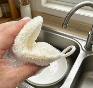 Biodegradable Luffa Bath Loofah Scrub Sponge Shower Brush Cleaning Scourer Scrubber - Product Image 5