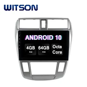 WITSON Android 10.0 Touch Monitor Car Audio System Multimedia For HONDA 2008-2011 CITY 4GB RAM 64GB FLASH BIG SCREEN