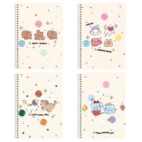 Bestseller Niedliches Cartoon-Tier Spiralnotizbuch mit Eigenem Logo Großhandel Kawaii A5 Hardcover Journal Planer Tagebuch