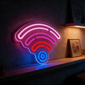 Dynamisch WiFi-neonbord, kleurrijke gradiënt LED-wanddecoratie voor gamekamer, thuiskantoor, bar, winkeldecoratie - Product Image 5