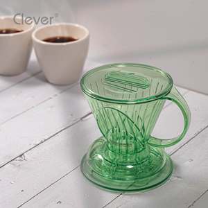 Jarra de Plástico Transparente Verde Superior de 300 ml, Forma Trapezoidal, para Servicios de Catering, para Verter Café - Product Image 6