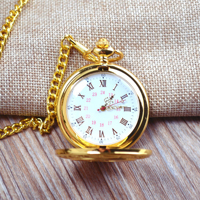 Relojes de Cuarzo Vintage, Reloj de Bolsillo Antiguo con Cadena para Hombre y Mujer, Relojes de Estilo Antiguo, Accesorios de Vestir con Números Romanos
