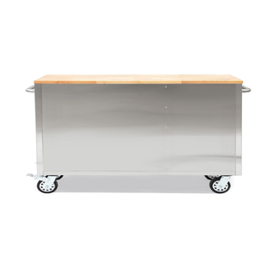 Hot <strong>Sale</strong> 48 Inch 6 Drawer Stainless Steel Rolling <strong>Tool</strong> Cabinet <strong>Tool</strong> <strong>Chest</strong> on Wheels Wood Top Heavy Duty Toolbox Trolley - Product Image 5