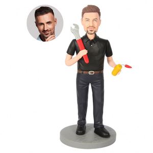 Figurine d'action miniature unique personnalisée, figurine bobblehead sur mesure, cadeaux pour mariages, anniversaires, remises de diplômes, bureau, thème sportif - Product Image 3