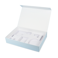 Boîte en papier rigide magnétique personnalisée de luxe avec insert en mousse protectrice pour l'emballage de produits électroniques et cosmétiques écologiques
