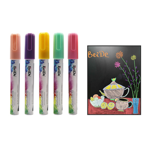 Nass Neon Fenster Löschbaren Fluorescent Glow in <span class=keywords><strong>The</strong></span> Dark Trockenen Löschen Weiß Private Label Flüssigkeit Kreide Marker - Product Image 5