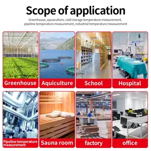 बड़े नेतृत्व में प्रदर्शन डिजिटल औद्योगिक तापमान मीटर क्लॉक अंतर्निहित सेंसर उच्च/कम टेम्प अलार्म lx903b स्विमिंग पूल सौना के लिए - Product Image 4