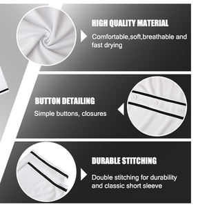 T-shirt de baseball surdimensionné pour homme, style streetwear, en jersey sportif de polyester de haute qualité, <span class=keywords><strong>à</strong></span> col en V brodé et manches courtes rayées - Product Image 3