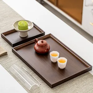 Bandeja de Madera de Nogal Retro Personalizada para Frutos Secos, Bandeja de Té, Bandeja de Servicio de Madera para Reuniones Familiares y Bodas - Product Image 5
