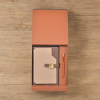 Ensemble de carnets d'affaires haut de gamme personnalisés, multicolores, multi-accessoires, ensemble cadeau de bureau, papier épais, logo estampé à l'or