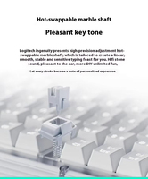 Teclado Mecánico Inalámbrico Logitech Alto Keys K98M de 98 Teclas con Interruptores de Mármol Intercambiables en Caliente para Juegos de Escritorio y Hogar