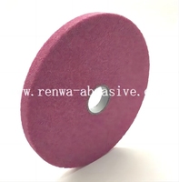 Disque de meulage vitrifié en oxyde d'aluminium rose haute dureté RenWa, haute vitesse 35 m/s, haute résistance, OEM disponible, garantie 3 ans