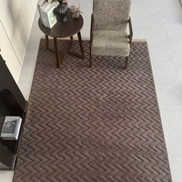Tapis de chevet classique fait main en polyester écologique, minimaliste et à couverture intégrale, pour chambre à coucher, salon et table basse