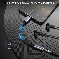 Câble adaptateur USB C Type C Type-C mâle vers 3,5 mm femelle DAC numérique, adaptateur de prise audio stéréo pour casque