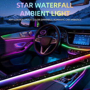 Luz Ambiental Interior para Auto Universal de 12V RGB, Control por Aplicación, Sincronización con Música, Tira LED, Kit de Decoración de Iluminación Ambiental - Product Image 2