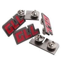 Badge personnalisé sur mesure, logo 3D en lettres, épinglette en émail dur, badge en métal moulé sous pression pour la promotion de la marque