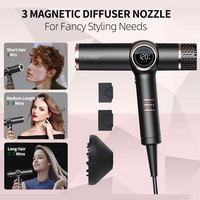 Sèche-cheveux Professionnel Ionique à Grande Vitesse, pour Salon, Moteur CC avec Fixation Magnétique, Logo Personnalisé