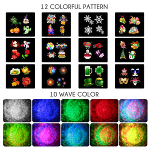 Twin-Tube Snowflake Light <b>Projector</b> Multicolor Outdoor Indoor Party Holiday Decoration With Remote Control - Product Image 4
