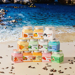 Sel de bain aux pétales infusé à la vitamine C, crème de massage aromathérapeutique pour le corps, nettoyant et apaisant, gommage et bain de pieds - Product Image 2