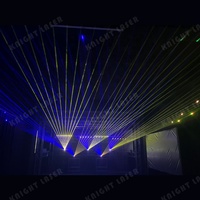 Equipo de espectáculo de máquina de luz láser de escenario Rgb de 20 vatios de DJ portátil de Audio profesional al aire libre