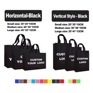 Wholesale Custom Logo Letter Multicolor Reusable Non Woven Fabric Shopping Tote <b>Foldable</b> Non-Woven <b>Bags</b> for Party Gifts - Product Image 4