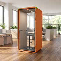 Hecor Office Pod : Cabine Acoustique Mobile Portable pour Entretiens, Vidéoconférences et Appels Téléphoniques, Cabine Polyvalente pour la Réception