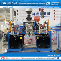 Machine de moulage par extrusion semi-automatique pour la fabrication de bouteilles de détergent en HDPE de 1L et 2L