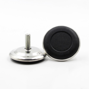 Furniture Leg Adjustable Feet Black <b>Plastic</b> Base Stainless Steel Screw Heavy Duty Industrial Design For Furniture Display Stands - Product Image 4