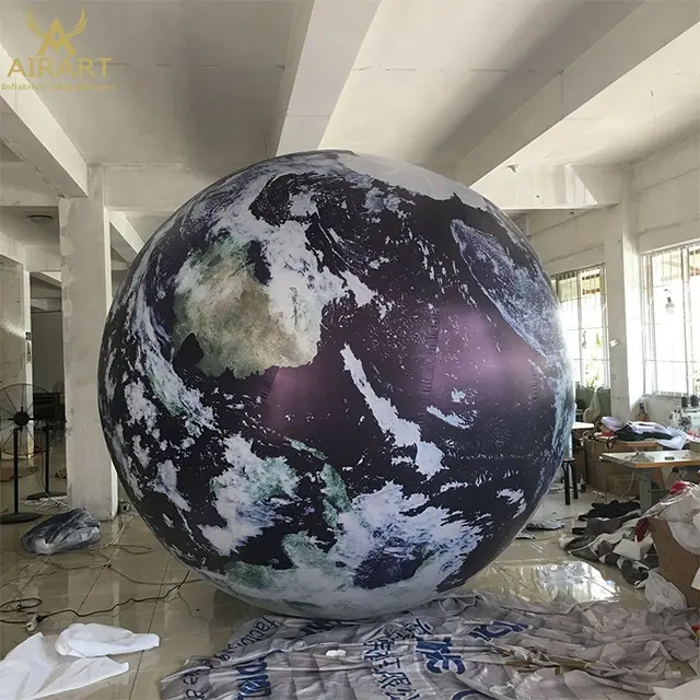 Globo inflável da decoração do planeta da água, terra inflável gigante