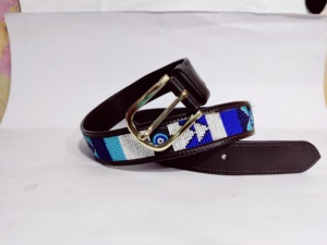 Ceinture en cuir de vache pour hommes de polo le plus récent en gros personnalisé avec boucle en résine - Product Image 2