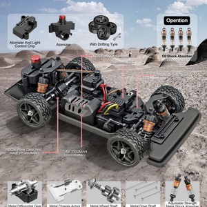Voiture de course télécommandée 4x4 2,4 GHz pour drift, jouet cadeau, 52 km/h, SJY-HS16451, véhicule de drift 1/16 à moteur brushless et quatre roues motrices - Product Image 6
