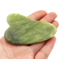 Tableau personnalisé en jade vert Gua Sha Guasha pour outil de massage par grattage du corps du visage