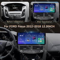 MAISIMEI 12.3 pouces, autoradio multimédia GPS 4G LTE, caméra 360°, Car-play, Android 13, lecteur DVD pour FORD Focus 2012-2018